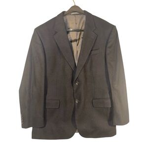 Oscar de la Renta Men’s Wool Cashmere Blazer Sport Coat Jacket 46R Singe Breast